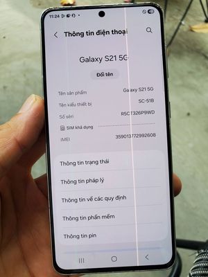 Samsung Galaxy S21 5G 8GB/256GB Trắng Nhật Bản