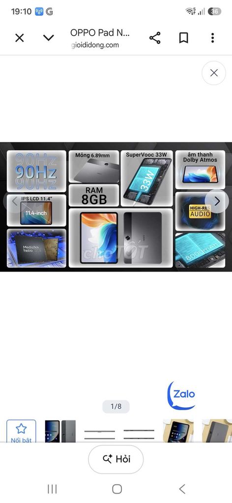 OPPO Pad Neo 11.4 inch 8GB RAM. Mua bán Máy tính bảng tại Quận Gò Vấp Tp Hồ Chí Minh được đăng bởi phở 10 hình 1