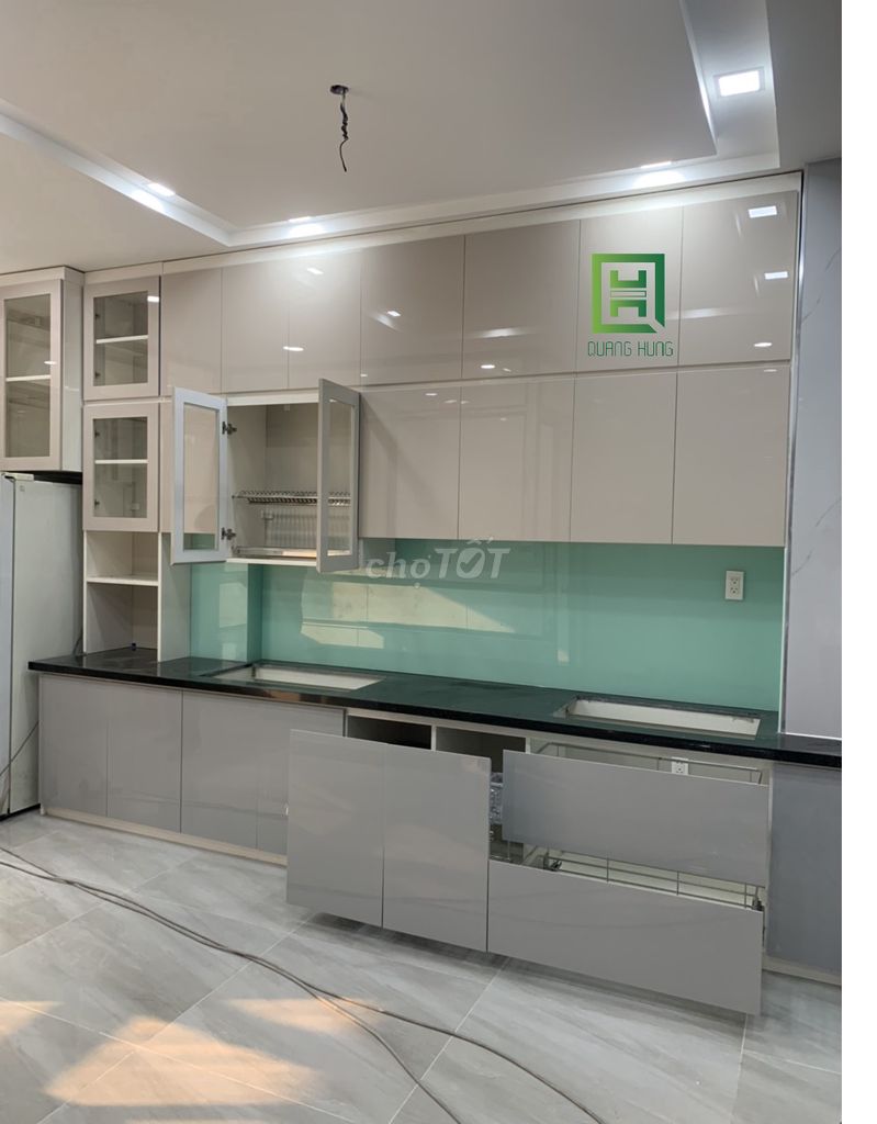 THI CÔNG TỦ BẾP NHỰA ECOPLAST-CẢI TẠO BẾP-TỦ BẾP. Mua bán Tủ, kệ gia đình tại Huyện Trảng Bom Đồng Nai được đăng bởi Nội Thất Quang Hùng TD hình 1