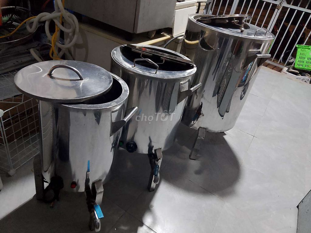 Nồi nấu phở Inox Điện 3 nồi Bạc. Mua bán Bếp, lò, đồ điện nhà bếp tại Huyện Thanh Trì Hà Nội được đăng bởi Ban ghe hình 1