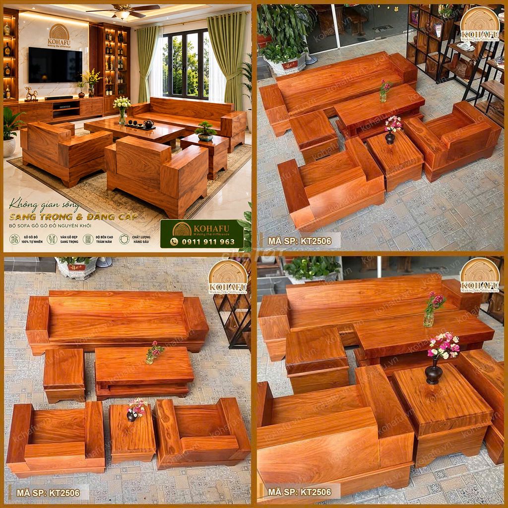 NỘI THẤT GỖ NGUYÊN TẤM KOHAFU tại Huyện Châu Thành, Bến Tre hình 1