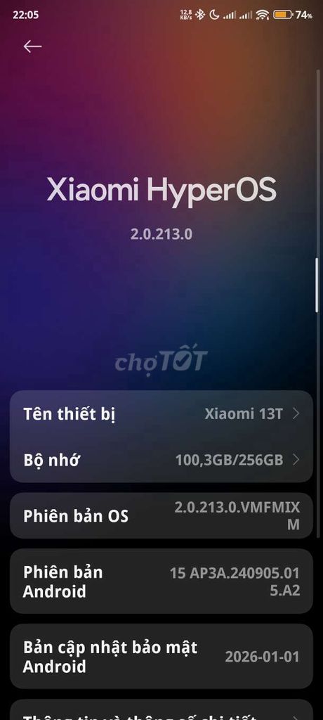 Xiaomi 13T 256GB. Mua bán Điện thoại tại Huyện Long Thành Đồng Nai được đăng bởi Viết Phong hình 1