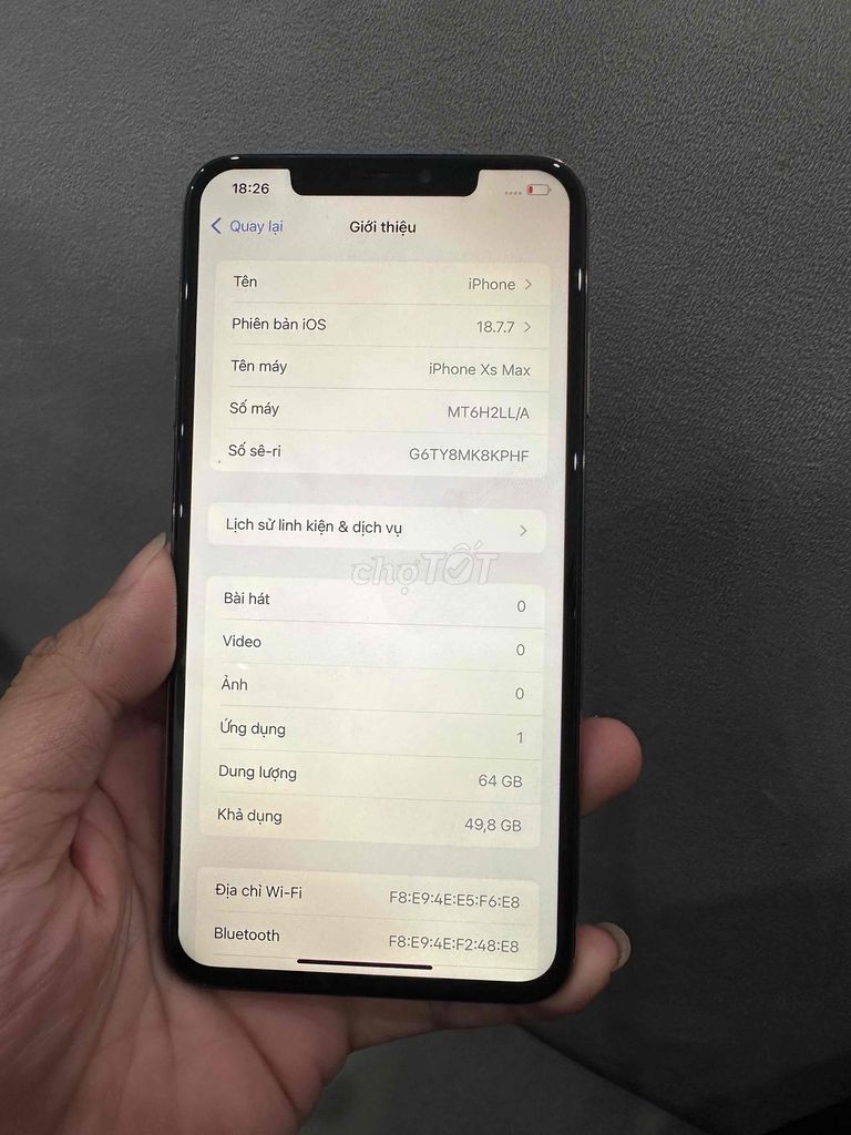 Apple iPhone Xs Max 64GB Vàng Quốc tế. Mua bán Điện thoại tại Quận Đống Đa Hà Nội được đăng bởi Ng Hoang Anh hình 1