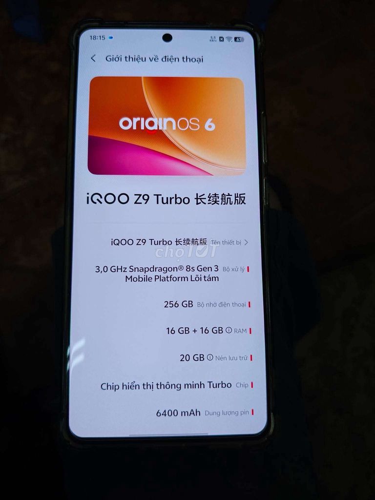 Bán, giao lưu iQOO Z9 Turbo 16/256gb + sạc zin 80w. Mua bán Điện thoại tại Quận Ninh Kiều Cần Thơ được đăng bởi Anh Tuấn hình 1