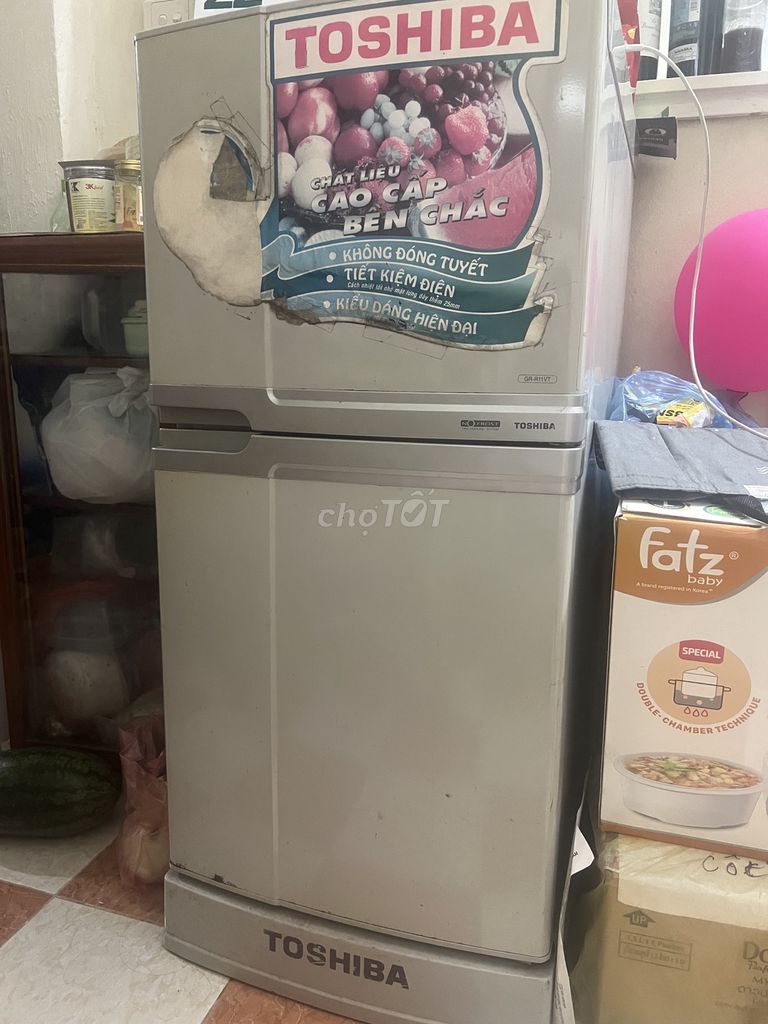 Tủ lạnh Toshiba GR-R11VT Xám. Mua bán Tủ lạnh tại Quận Đống Đa Hà Nội được đăng bởi Giahan hình 1