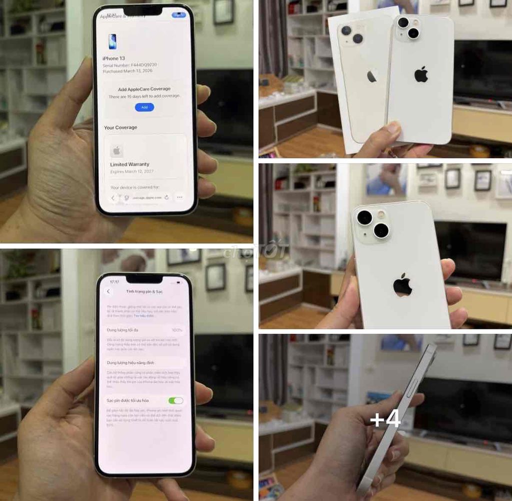 iPhone 13 128GB Trắng FULLBOX APPLE 12/2026 chất. Mua bán Điện thoại tại Quận Thanh Xuân Hà Nội được đăng bởi Nguyễn Huy Dũng hình 1