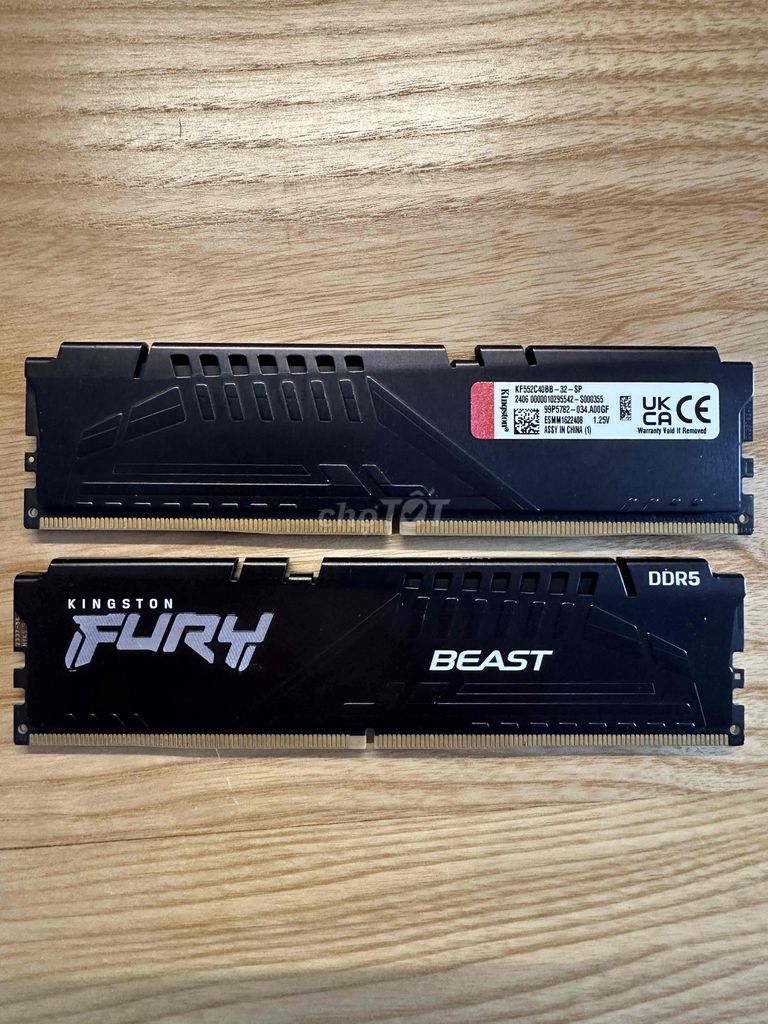 RAM Kingston Fury Beast 64GB DDR5. Mua bán Linh kiện (RAM, Card...) tại Quận Cẩm Lệ Đà Nẵng được đăng bởi Trịnh Xuân Khánh hình 1