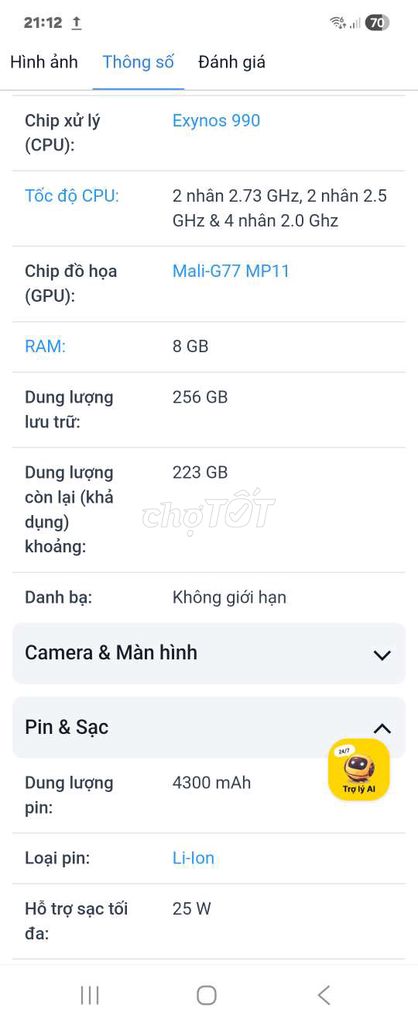 Samsung Note20 VN 8/256GB Đen. Mua bán Điện thoại tại Quận 10 Tp Hồ Chí Minh được đăng bởi Tâm hình 1
