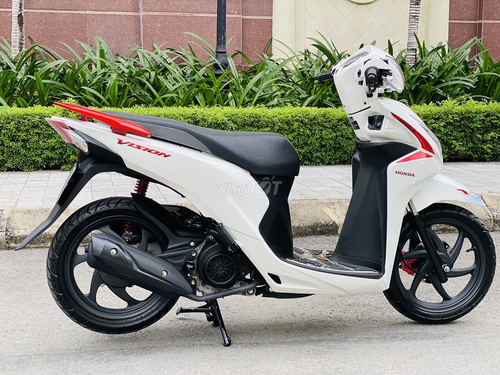 Honda Vision 110 Fi trắng đỏ smartkey 2020 biển HN