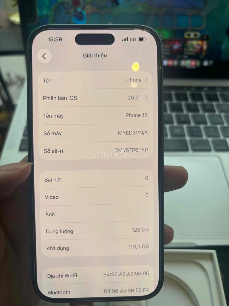 Apple iPhone 16 128GB Xanh. Mua bán Điện thoại tại Quận Cầu Giấy Hà Nội được đăng bởi Công Tuyền hình 1