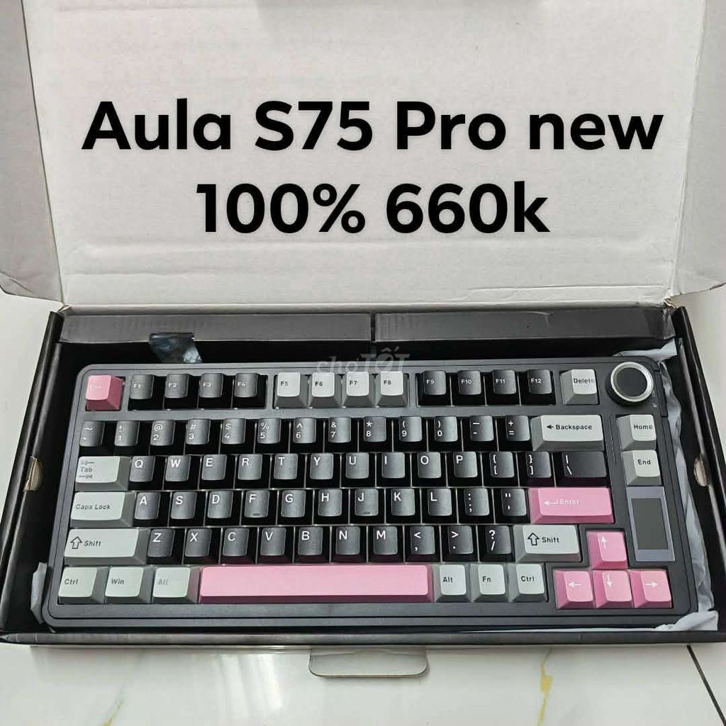 Bàn phím cơ Aula S75 Pro Hot-swap Đen. Mua bán Phụ kiện (Màn hình, Chuột...) tại Quận Thốt Nốt Cần Thơ được đăng bởi A Chí hình 1