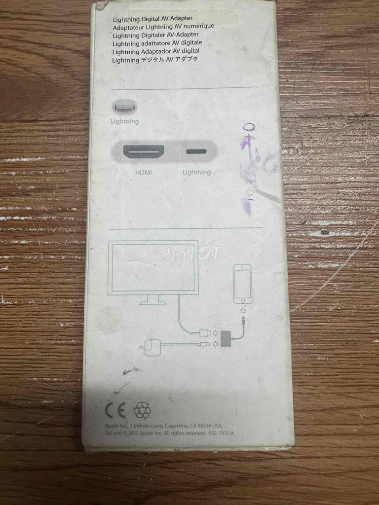 Bộ chuyển đổi Apple Lightning Digital AV Trắng. Mua bán Phụ kiện (Màn hình, Chuột...) tại Quận 11 Tp Hồ Chí Minh được đăng bởi Tên chưa cung cấp hình 1