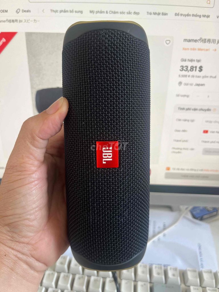 Loa Bluetooth JBL Flip 5 Đen chưa sửa chữa. Mua bán Tivi, Âm thanh tại Quận Ngũ Hành Sơn Đà Nẵng được đăng bởi Japan DM Shop hình 1