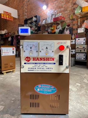 ổn áp Hanshin 10kva dãi 90v-250v dây đồng 100%. Mua bán Đồ chuyên dụng, Giống nuôi trồng tại Quận Bình Tân Tp Hồ Chí Minh được đăng bởi  ổn áp cũ bình tân 