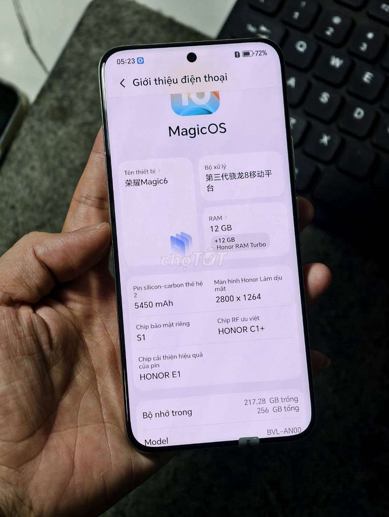 Honor Magic 6 256GB Trắng. Mua bán Điện thoại tại Quận 7 Tp Hồ Chí Minh được đăng bởi Thanh Lê hình 1