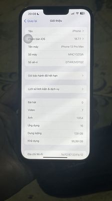 Iphone 13 Pro Max quốc tế 128 gb nguyên zin. Mua bán Điện thoại tại Thành phố Thuận An Bình Dương được đăng bởi bee