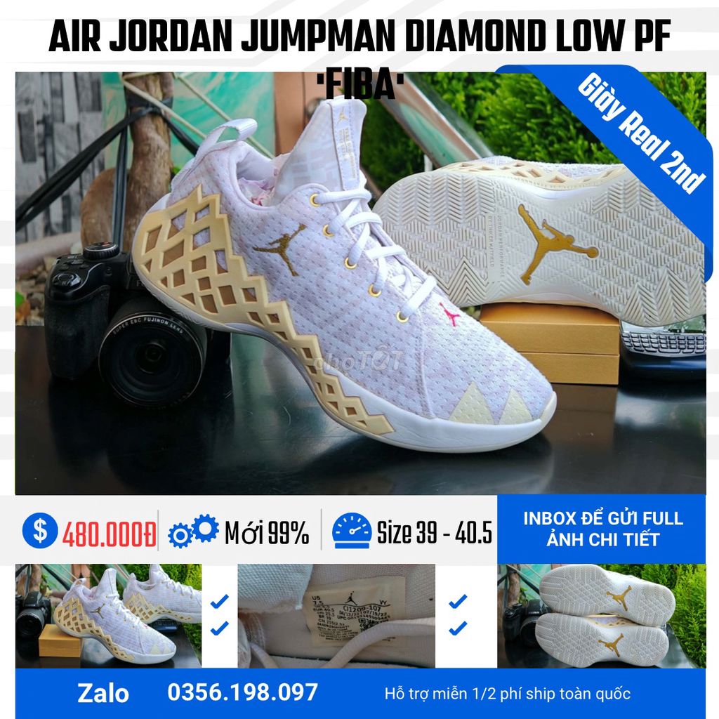 [CHÍNH HÃNG] [Mới 99%] Air Jordan Jumpman Diamond. Mua bán Giày dép tại Quận Hoàn Kiếm Hà Nội được đăng bởi chú CÔNG AN bán giày CHÍNH HÃNG hình 1