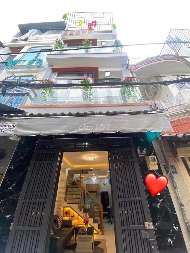 GIÁ 4,55 tỷ, Căn Nhà SHR 3 lầu Gò Vấp.