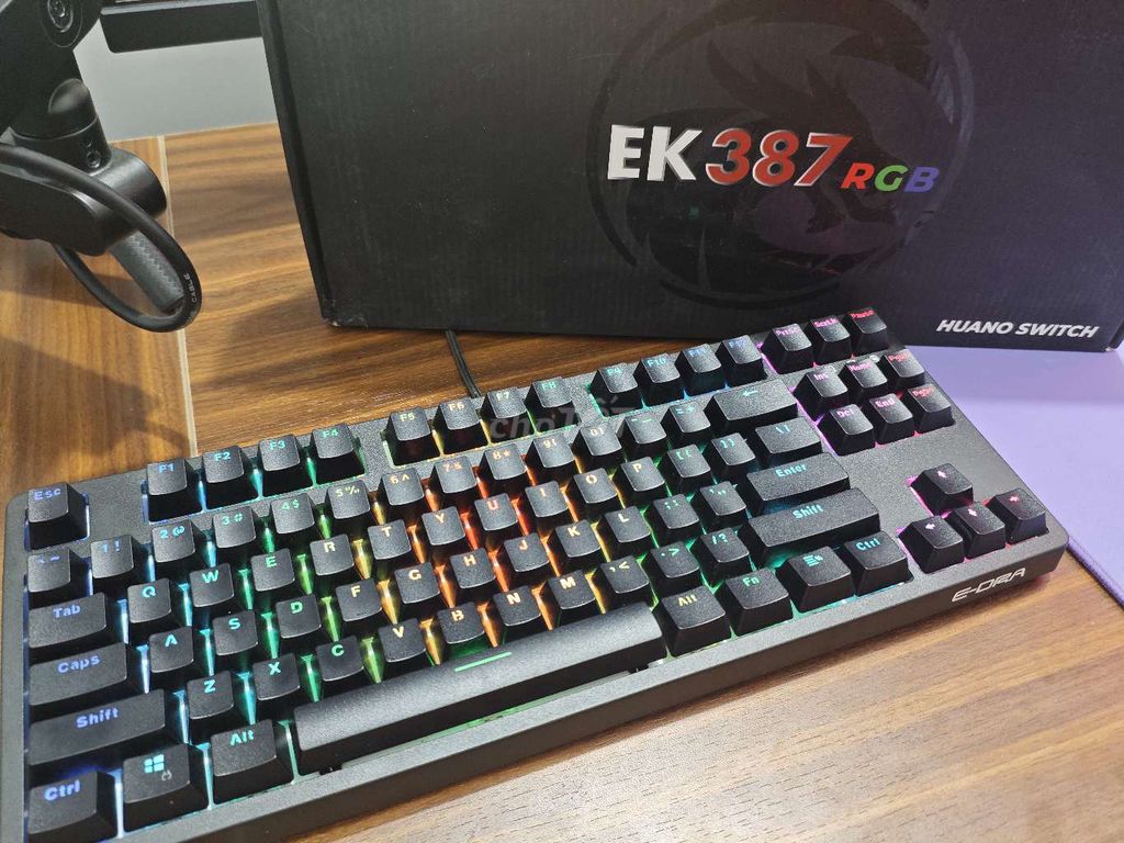Bàn phím cơ EK EK387 RGB Đen, Blue Switch . Mua bán Phụ kiện (Màn hình, Chuột...) tại Quận Ô Môn Cần Thơ được đăng bởi dd aa hình 1