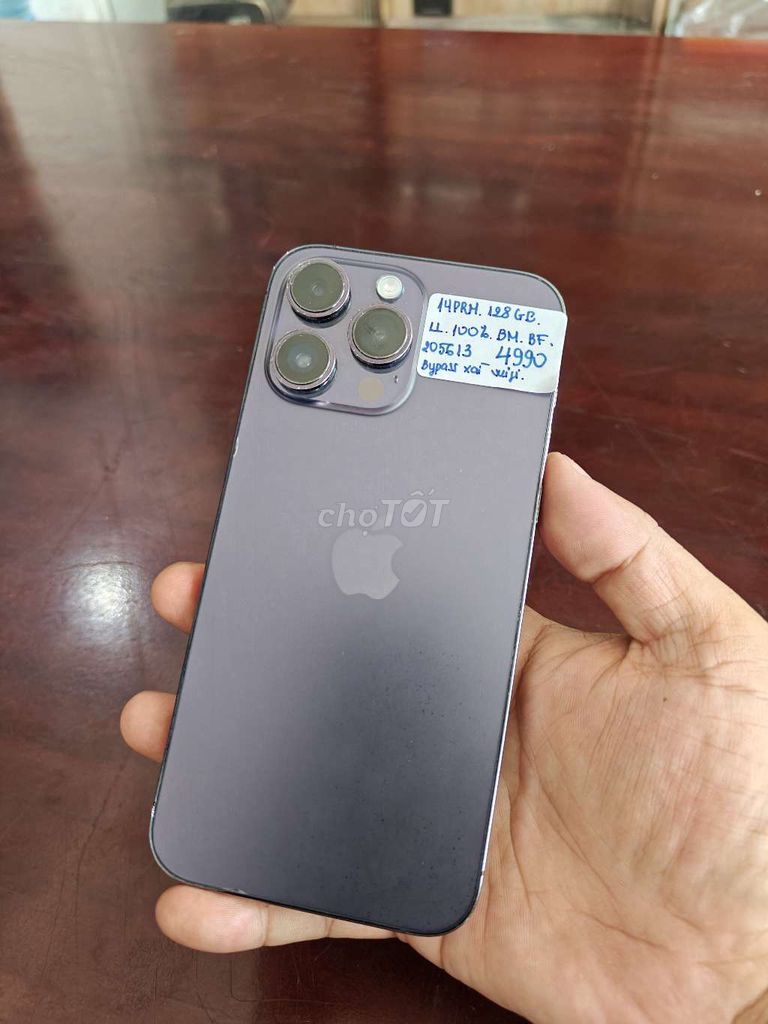 Apple iPhone 14 Pro Max 128GB Tím BP Zin Đẹp 98%. Mua bán Điện thoại tại Quận Cái Răng Cần Thơ được đăng bởi Ngân Long Trung hình 1