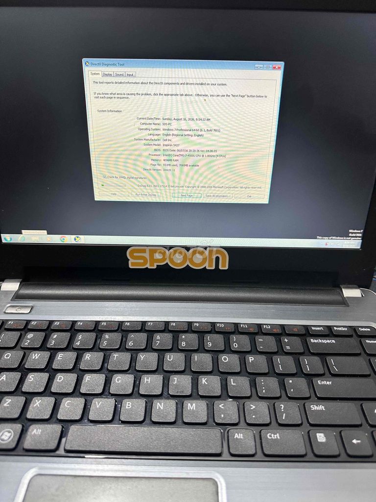 Dell Inspiron 5437 i7-4500m 4GB/500GB. Mua bán Laptop tại Quận 12 Tp Hồ Chí Minh được đăng bởi HoàngNhân hình 1