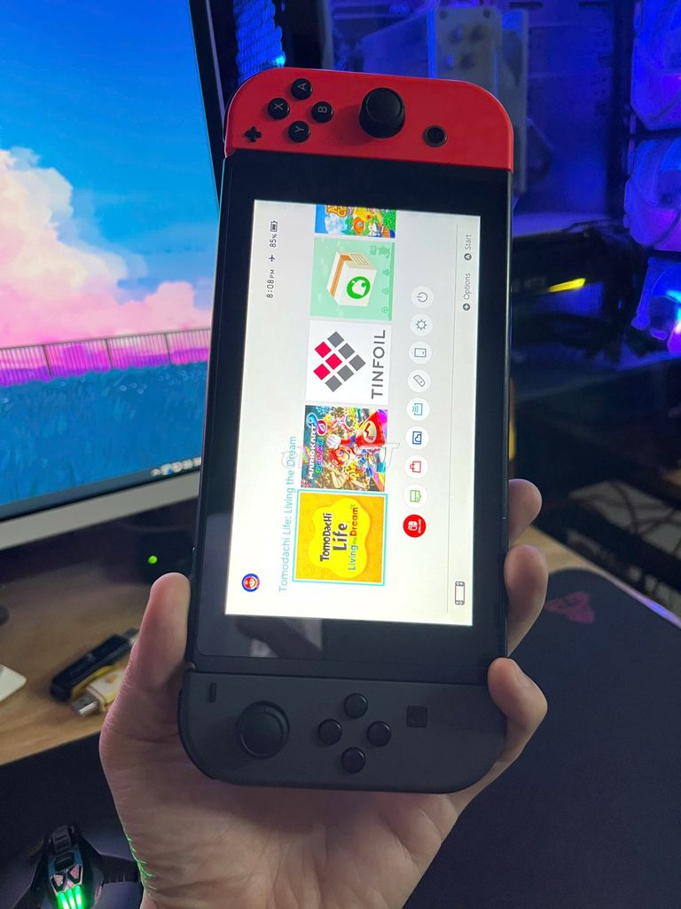 Nintendo Switch V2 Hắc Ám 128GB Fullbox. Mua bán Thiết bị chơi game tại Quận Gò Vấp Tp Hồ Chí Minh được đăng bởi Phi Dũng hình 1