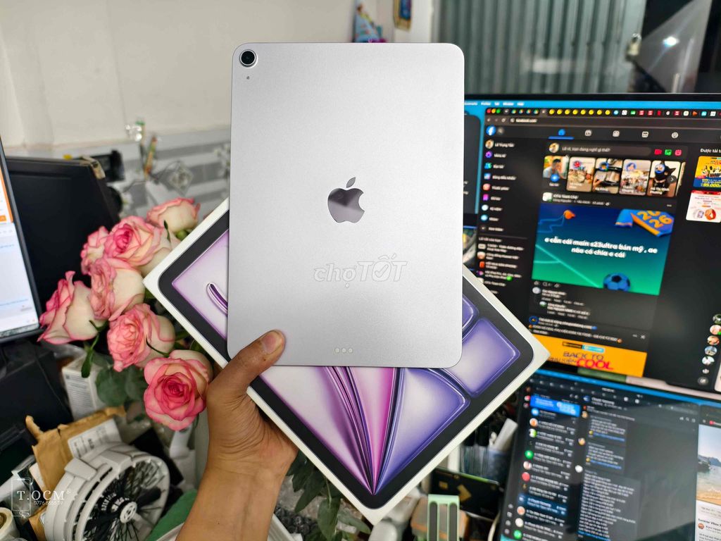 iPad Air 7 M3 11-inch purple 128Gb wifi - VN p100%. Mua bán Máy tính bảng tại Quận 5 Tp Hồ Chí Minh được đăng bởi Lê Trọng Tấn hình 1