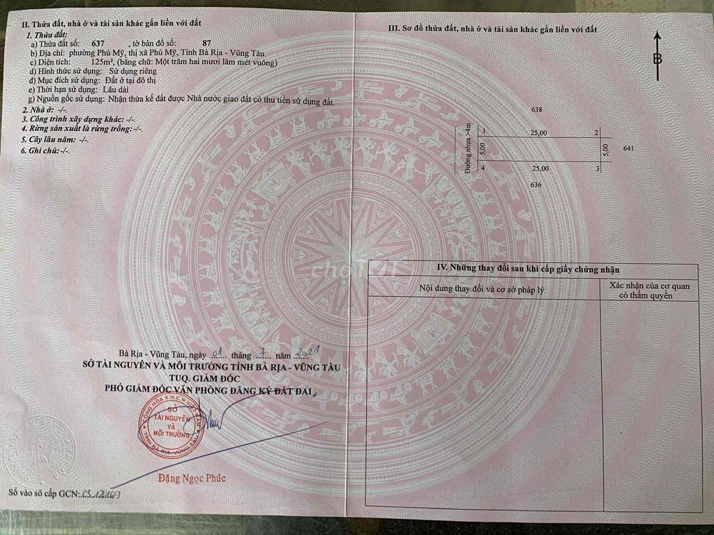 BÁN ĐẤT MẶT TIỀN TUỆ TĨNH TRUNG TÂM PHÚ MỸ - GIÁ 2,8XX TỶ. Mua bán Đất tại Thị xã Phú Mỹ Bà Rịa - Vũng Tàu được đăng bởi Võ Văn Thi hình 5