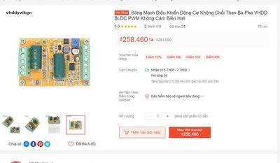 Bảng Mạch Điều Khiển Động Cơ dc6.5-50v 380w. Mua bán Linh kiện (RAM, Card...) tại Thành phố Dĩ An Bình Dương được đăng bởi hàng mới thanh lý 1 nữa giá