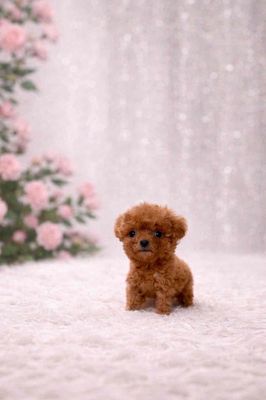 🍒🍒 POODLE (girl) NÂU ĐỎ RED TEACUP (CHUẨN SIZE) 🍒🍒