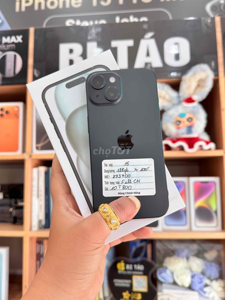Apple iPhone 15 128GB Đen VN. Mua bán Điện thoại tại Thành phố Long Xuyên An Giang được đăng bởi Bi Táo Store hình 1