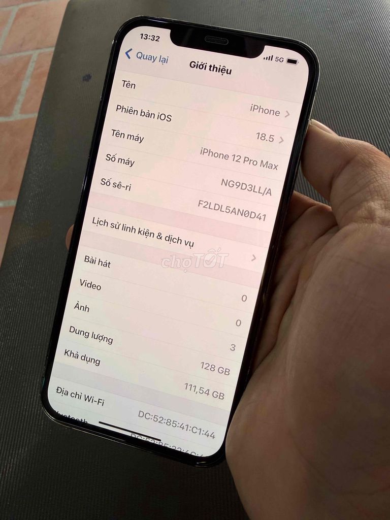 Apple iPhone 12 Pro Max 128GB Đen. Mua bán Điện thoại tại Quận Tân Bình Tp Hồ Chí Minh được đăng bởi ba duc hình 1