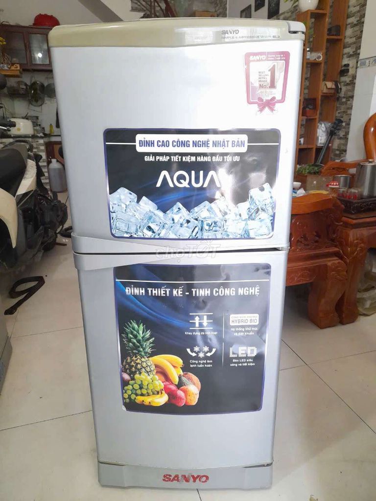 Thanh lí tủ lạnh SANYO 125L CÒN ĐẸP,TIẾT KIỆM ĐIỆN