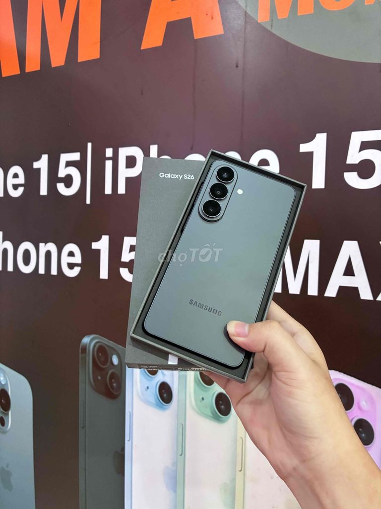 Samsung Galaxy S26 256GB Đen fullbox còn Bh3/2027. Mua bán Điện thoại tại Quận 3 Tp Hồ Chí Minh được đăng bởi Nam Á Mobile hình 1