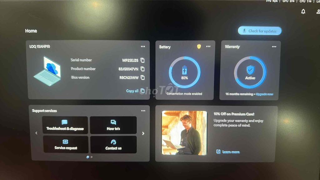 Lenovo LOQ 15 Ryzen 7 16GB/512GB. Mua bán Laptop tại Huyện Hóc Môn Tp Hồ Chí Minh được đăng bởi Lê Tuấn hình 1
