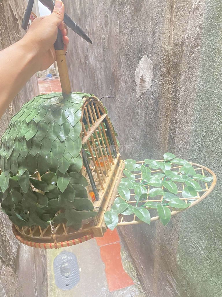 Lồng chim tre Xanh lá, Nâu. Mua bán Phụ kiện, Thức ăn, Dịch vụ tại Quận Long Biên Hà Nội được đăng bởi đời như sit hình 1