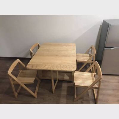 Bộ bàn GẤP GỌN thông minh (gỗ sồi 1.4x0.9m) +4 ghế. Mua bán Bàn ghế tại Thành phố Thủ Đức Tp Hồ Chí Minh được đăng bởi Cherry Dương