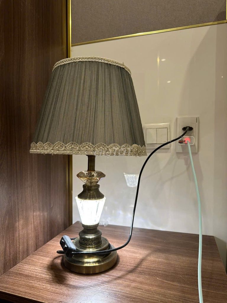 Đèn ngủ Cổ điển Kim loại Vải Đồng Xám. Mua bán Đèn tại Quận Hà Đông Hà Nội được đăng bởi mi mi hình 1