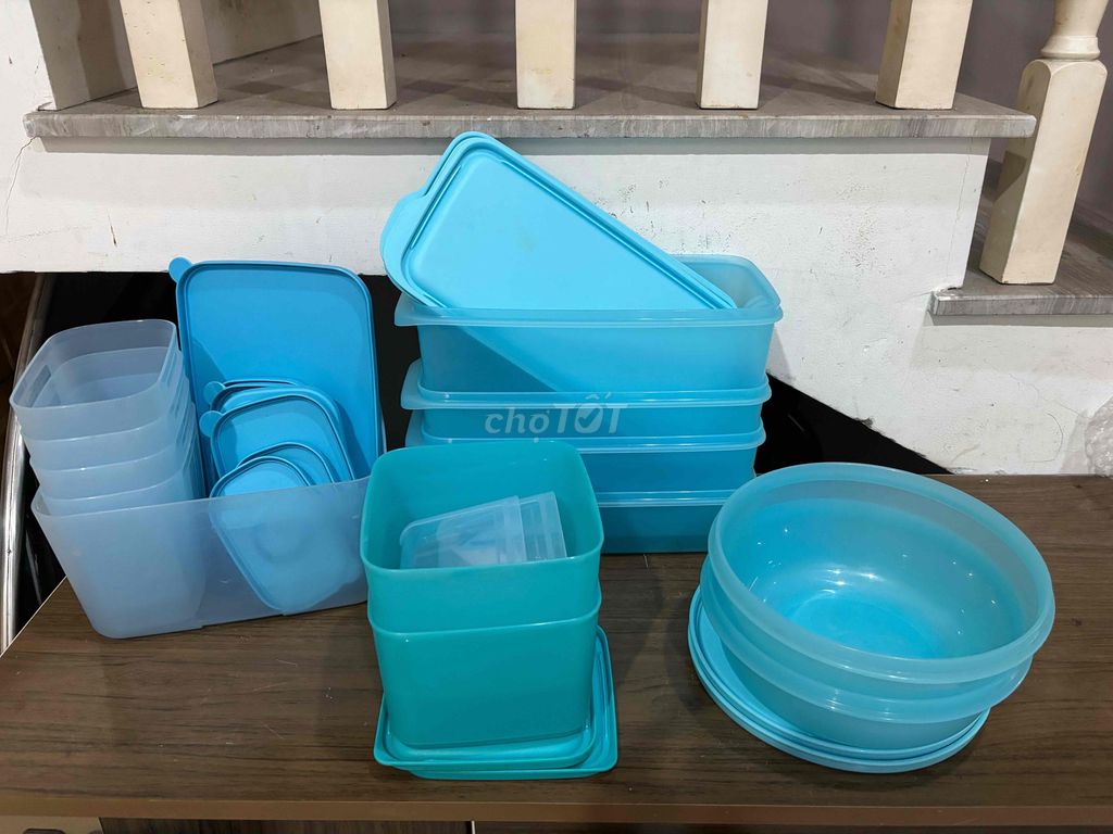 Bộ hộp nhựa Tupperware Xanh dương. Mua bán Dụng cụ nhà bếp tại Thành phố Thủ Đức Tp Hồ Chí Minh được đăng bởi Nguyễn Bảo Lâm hình 1