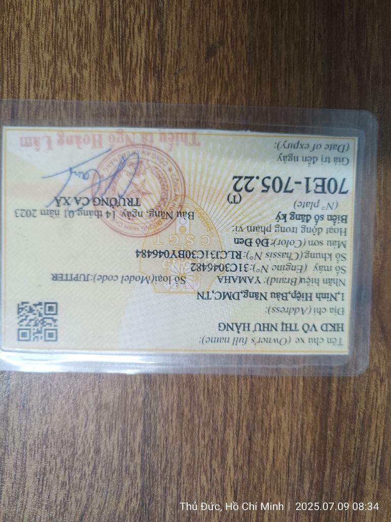 Xe hãng Yamaha zin nguyên thủy còn rất mới. Mua bán Xe máy tại Thành phố Thủ Đức Tp Hồ Chí Minh được đăng bởi  Hoàng vinh  hình 5