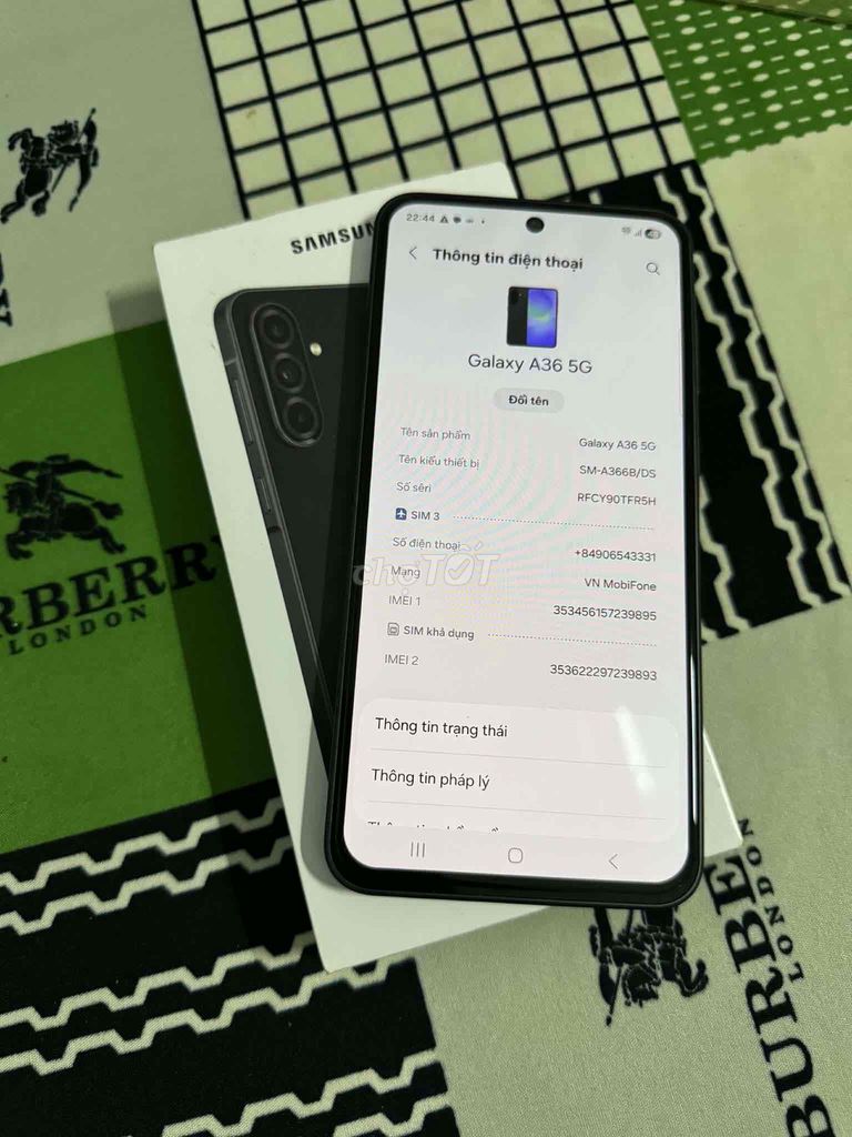Samsung Galaxy A36 5G 8GB/128GB. Mua bán Điện thoại tại Quận Liên Chiểu Đà Nẵng được đăng bởi voquocdung hình 1