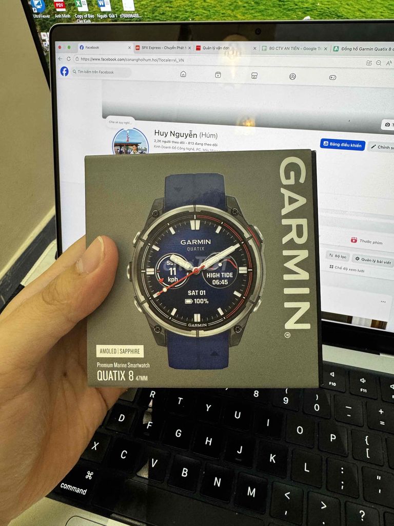 Garmin Quatix 8 47mm Xanh dương. Mua bán Thiết bị đeo thông minh tại Quận 3 Tp Hồ Chí Minh được đăng bởi Huy Nguyễn hình 1