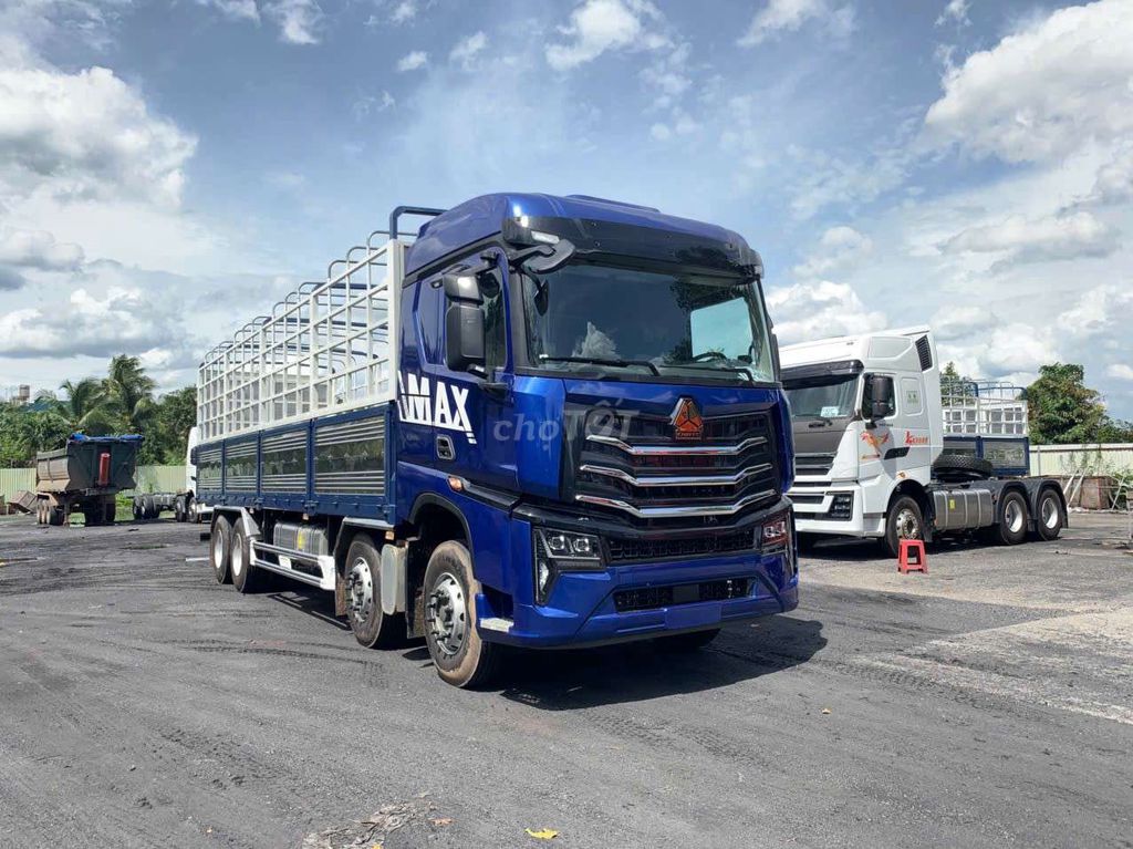 Xe howo 4 chân MAX  Mui Bạt 350hp & 400hp. Mua bán Xe tải, xe ben tại Thành phố Biên Hòa Đồng Nai được đăng bởi Howo vimid hình 10