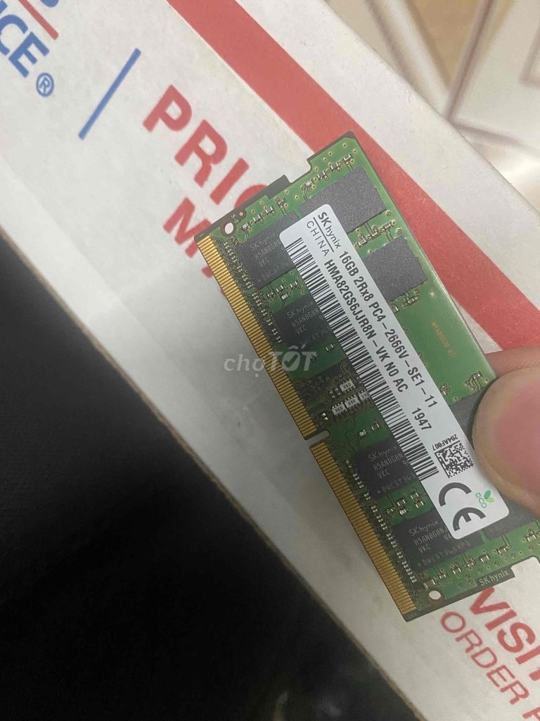 Ram Skhynix 16G ddr4 Bus 2666mhz zin đét us Bh dai