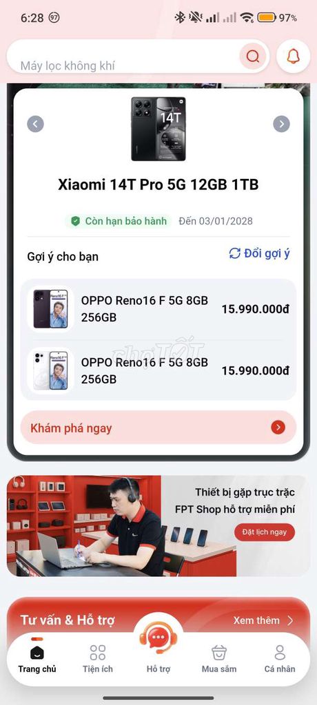 Xiaomi 14T Pro 1TB Đen Like New. Mua bán Điện thoại tại Quận Cẩm Lệ Đà Nẵng được đăng bởi TÙNG NGUYỄN hình 1