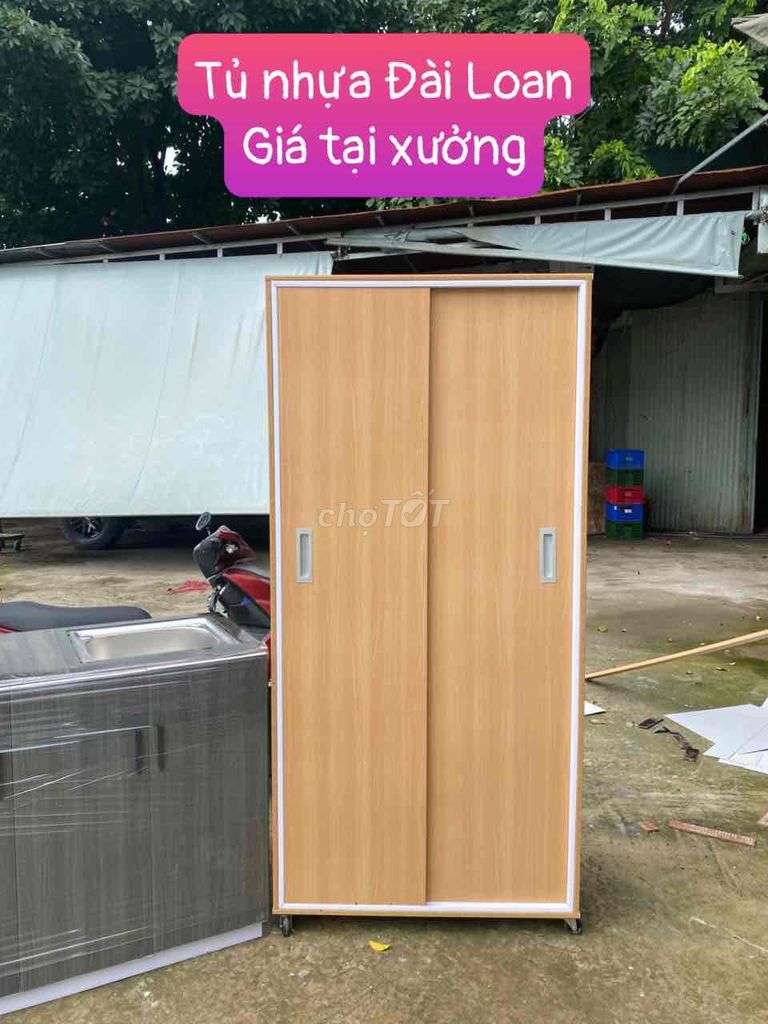 Tủ quần áo Nhựa Đài Loan 2 cánh lùa. Mua bán Tủ, kệ gia đình tại Quận 12 Tp Hồ Chí Minh được đăng bởi Nội Thất Gia Đình hình 1