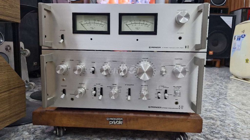 Bộ khuếch đại Pioneer M73 C77 Bạc. Mua bán Tivi, Âm thanh tại Quận Hà Đông Hà Nội được đăng bởi thất tình  hình 1