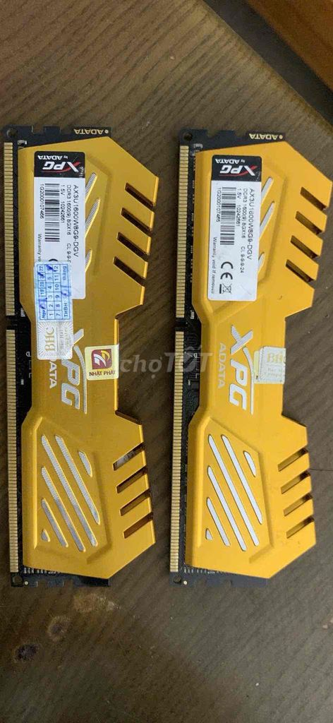 bán cặp ram ddr3 8g giá 150k/1 thanh