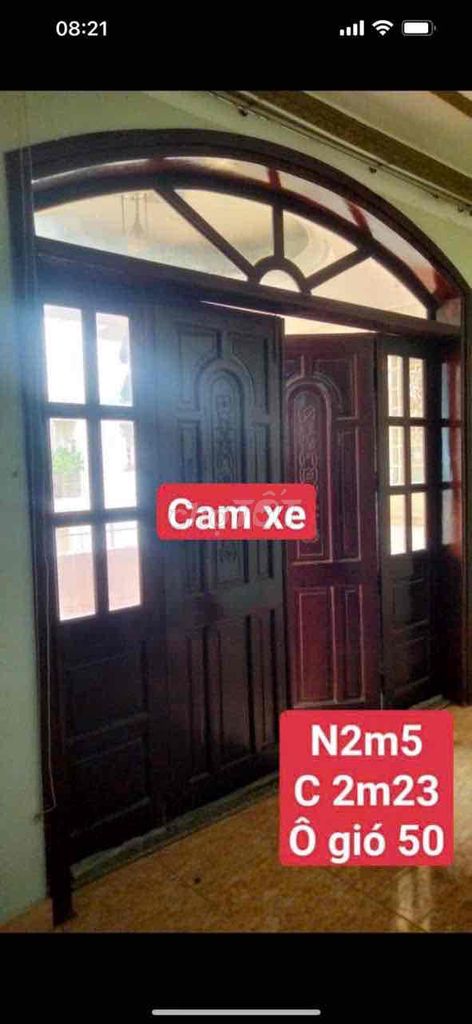 Cửa gỗ căm xe 4 cánh( ngang2m5 x cao2m73)có Ô gió. Mua bán Nội thất, đồ gia dụng khác tại Quận 7 Tp Hồ Chí Minh được đăng bởi Thắng Lê hình 1