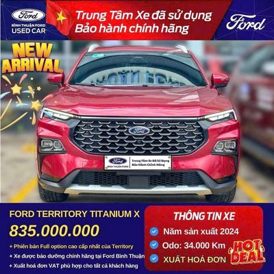 Ford Territory Titanium X 2024. Mua bán Ô tô tại Thành phố Phan Thiết Bình Thuận được đăng bởi Lê Thị Anh Thơ 